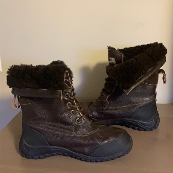 UGG Australia “Butte” Brown Winter Boots - Men’s Size 8 - Picture 7 of 10